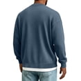 thumbnail image 6 of cllios Cardigan Sweaters for Men V Neck Casual Lightweight Button Down Knitted Cardigan Sweater Solid Color Long Sleeve Cardigans Navy S-XXXL, 6 of 6