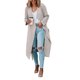 thumbnail image 2 of Abrigo de mujer, gabardina de mujer, chaqueta larga abierta por delante para mujer, gabardina de mujer, elegante y moderna, 2 of 7