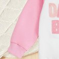thumbnail image 4 of Futezty Toddler Baby Girl Clothes Daddy's Bestie Letter Outfits Fall Winter Sweatshirt and Pant 3 6 12 18 24 Months 3T Newborn Set, 4 of 7