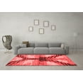 thumbnail image 3 of Ahgly Company Machine Washable Indoor Rectangle Abstract Red Modern Area Rugs, 8' x 12', 3 of 4