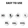 thumbnail image 5 of White Circle Clothing Size Stickers for Retail Apparel 1in 500 Total Adhesive Labels, 5 of 5