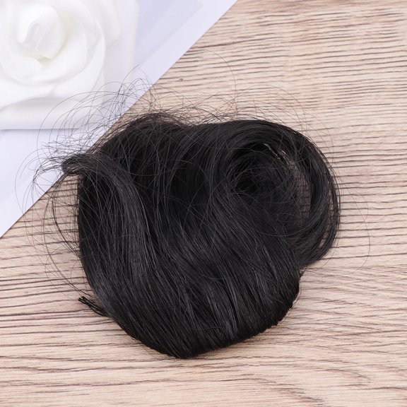 BESTYASH Black Woman Hair Clip with Invisible Clip, Natural-Looking Fringe for Thick Hair, 1 Piece