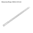 thumbnail image 2 of Uxcell 20 Inch Straight Ruler Measuring Tool 0.03'' Thickness Stainless Steel Silver Tone 1pcs, 2 of 4