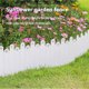 thumbnail image 3 of Valla De Plástico Valla de jardín de plástico blanco,borde para macizos de flores,césped y caminos (1 pieza) Rkxzt, 3 of 8