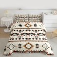 thumbnail image 2 of Homewish Rustic Tribal Aztec Queen Comforter Set, Vintage Square Triangle Bedding Sets, Mandala Aztec Style Reversible Bedding Comforter Set, Lightweight Room Decor, 3pcs, 2 of 8