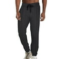 thumbnail image 7 of Handshe Men's Fitness Sweatpants Casual Loose Fit with Drawstring Elastic Cuffs Sporty Breathable Athletic Pants, 7 of 7