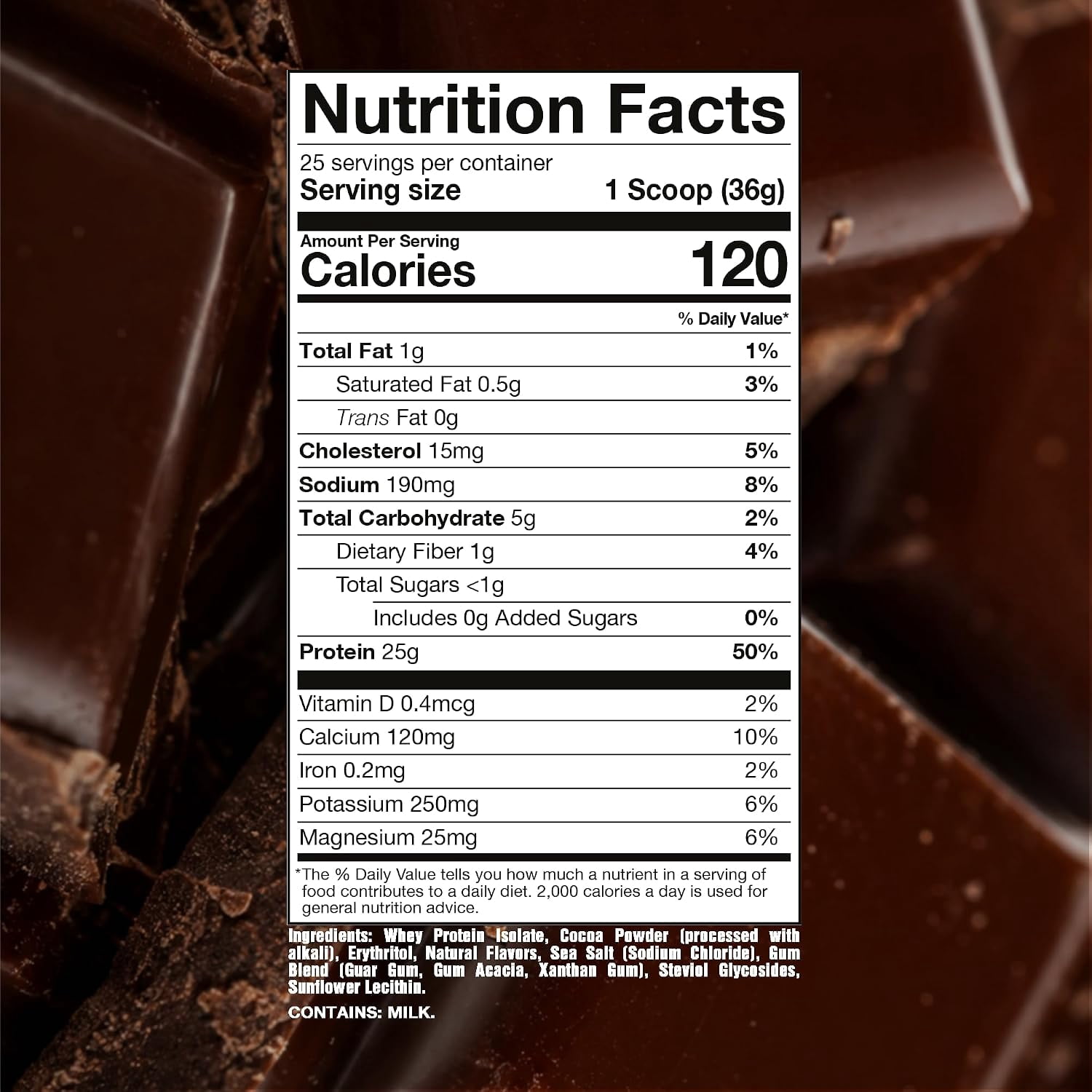 RAW Whey Isolate Protein Powder, Dark Chocolate - 100% Grass-Fed Sports Nutrition Whey Protein Powder for Muscle Growth & Recovery - Low-Fat, Low Carb, Naturally Flavored & Sweetened - 25 Servings