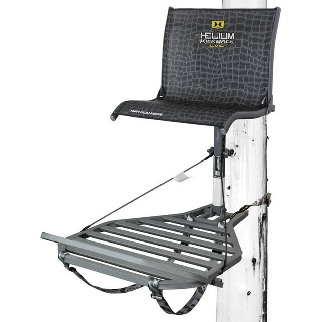 Hawk HF2033 Helium Support d'Arbre Suspendu en Acier LVL à Rétrofriction avec Rallonge de Jambe et Repose-Pieds