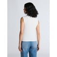 thumbnail image 3 of Sofia by Sofia Vergara Women's Mock Neck Ruched Tank Top, Sizes XS-XXXL, 3 of 5