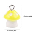 thumbnail image 3 of 6Pcs/10Pcs Little Mushroom Pendants Series Resin Cartoon Charm Jewelry Accessories Suitable for Keychain, 3 of 8