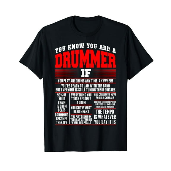You Know You Are Drummer If You Play Air Drum Anytime TShirt