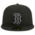 thumbnail image 2 of Men's New Era Black Boston Red Sox Logo 59FIFTY Fitted Hat, 2 of 6