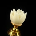 thumbnail image 4 of Lámpara LED de loto con diseño de mecha de vela simulada, luz Natural suave, luz de flor de loto, decoración de lámpara de Buda, 4 of 5