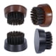 thumbnail image 5 of 4x Cepillo De Barba De Madera Cerdas De Jabalí Suavizan El Rostro Pequeño Redondo Para Hombres Marrón, 5 of 5