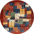 thumbnail image 1 of Ahgly Company Machine Washable Indoor Round Contemporary Dark Almond Brown Area Rugs, 4' Round, 1 of 7