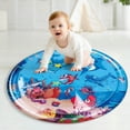 thumbnail image 4 of Cat Water Bed,Cats Water Mat with Fish,Cat Water Bed PlayMat,ThickenedRound Sensory, Play mat, Floating Fish, for Indoor Cats Kitten, Durable Easy, 4 of 8