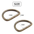 thumbnail image 3 of Pack of 50 Metal Nickel Plated D Ring (1inch), 3 of 7