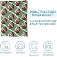 thumbnail image 4 of Football Blanket for Couch,Bed,Sofa, Soft Cozy Football Throw Blanket for All Season Football Decor Football Gift, Flannel Plush Blanket Lightweight Comfy for Adult Kids 50”×60”, 4 of 5