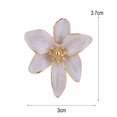 thumbnail image 6 of SmartBy 1 Pair Stud Earrings Retro Style Colorful Enamel Flower Shape Ear Studs Shiny Personalized Earrings Jewelry Gift, 6 of 7