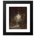 thumbnail image 2 of Thomas Hill 12x14 Black Modern Framed Museum Art Print Titled - Trout Fishing (1891), 2 of 5