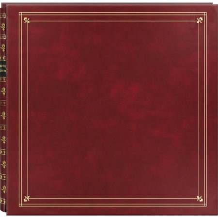 Pioneer Memo Pocket Photo Album 14"X14"-Burgundy