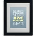 thumbnail image 2 of Trademark Fine Art "Live Honestly I" Canvas Art by Megan Romo, Black Frame, 2 of 3