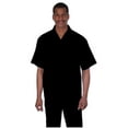 thumbnail image 1 of Walking Suits Casual Two Piece Sets Summer Short Sleeve Shirt & Pants Casual Two Piece Walking Outfit For Sale Pant Sets Casual Suit Set Mens Suit 100% Linen Fabric - Black, 1 of 1
