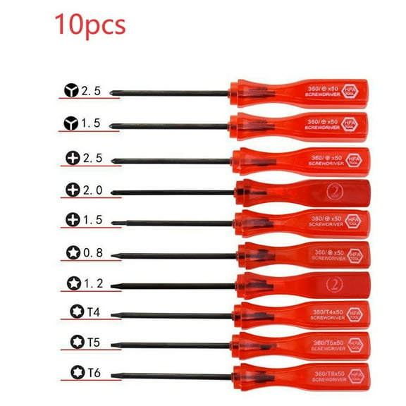 Clupup 10pcs Precision Tri-Wing Screwdriver Set Y-Tip Trox Screw Driver For Phone Game Console Disassembly Repairing Hand Tool