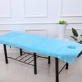 thumbnail image 4 of Cubiertas de sábanas Sunnimix Funda de Sábana cosmética Sábana para cama de masaje Azul, 4 of 8