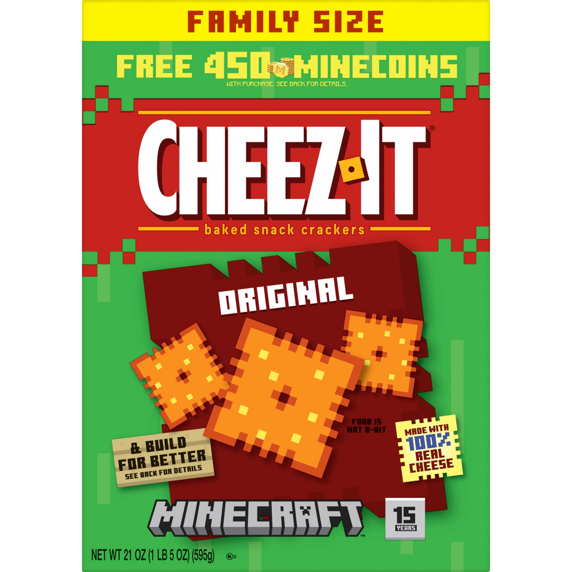 Cheez-It Original Cheese Crackers, Baked Snack Crackers, 21 oz