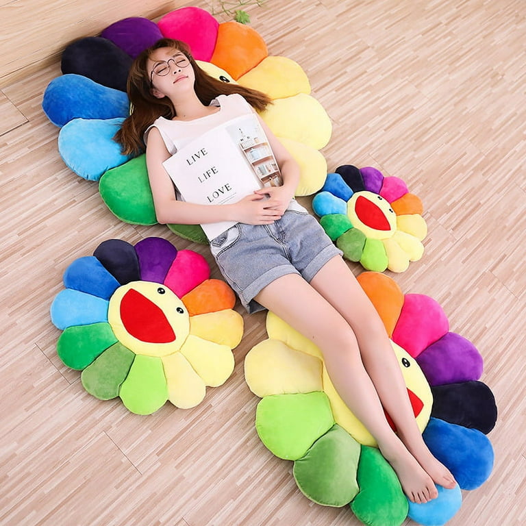Homgreen Flower Plush Pillow, Sunflower Pillow Soft & Comfortable