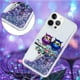 thumbnail image 4 of KAIYANG Funda para iPhone 16 Pro con patrón de arenas movedizas flotantes, carcasa trasera de TPU suave, diseño de perro y dos búhos, multicolor, 4 of 5