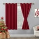 thumbnail image 1 of Cortina Hiasan Blackout con aislamiento térmico de 132 x 114 cm, color rojo, 1 of 6