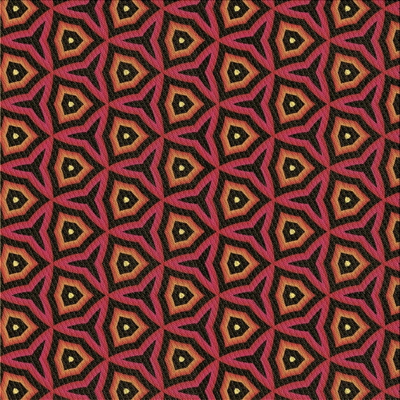 Ahgly Company Machine Washable Indoor Square Transitional Red Wine or Wine Red Area Rugs, 4' Square