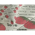 thumbnail image 4 of Ambesonne Fruits Quilted Bedspread Set 3 Pcs, Retro Strawberry Love, King Size, Eggshell Ruby Army Green, 4 of 5