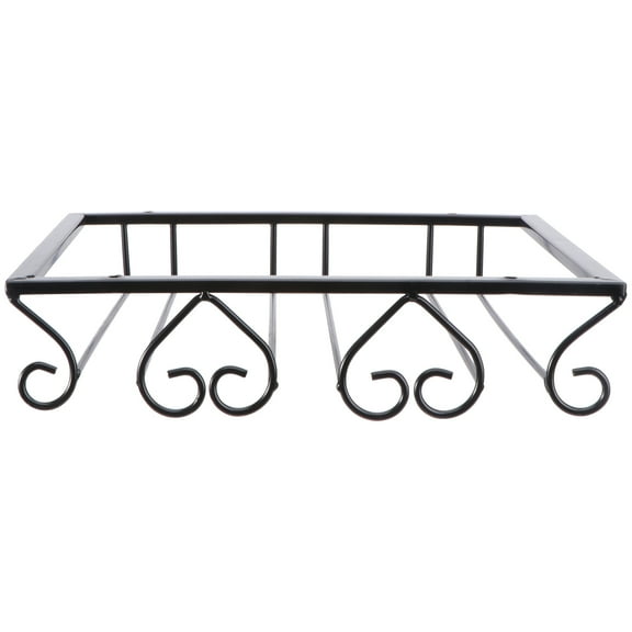 Hemoton Freestanding Wine Glass Rack Holder Tree Stand Black Cup Storage Organizer for Kitchen Bar