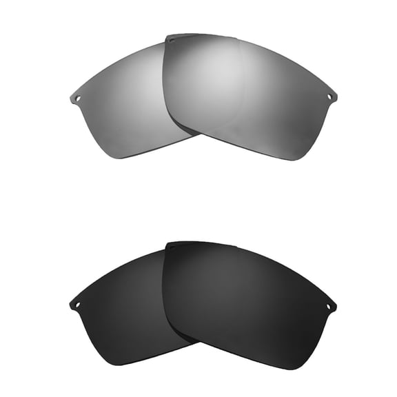 Walleva Polarized Titanium   Black Replacement Lenses For Oakley Carbon Blade Sunglasses