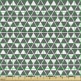 thumbnail image 2 of Ambesonne Geometric Fabric by the Yard Upholstery, Intricate Grey Triangles, 1 Yard, Grey and White, 2 of 5