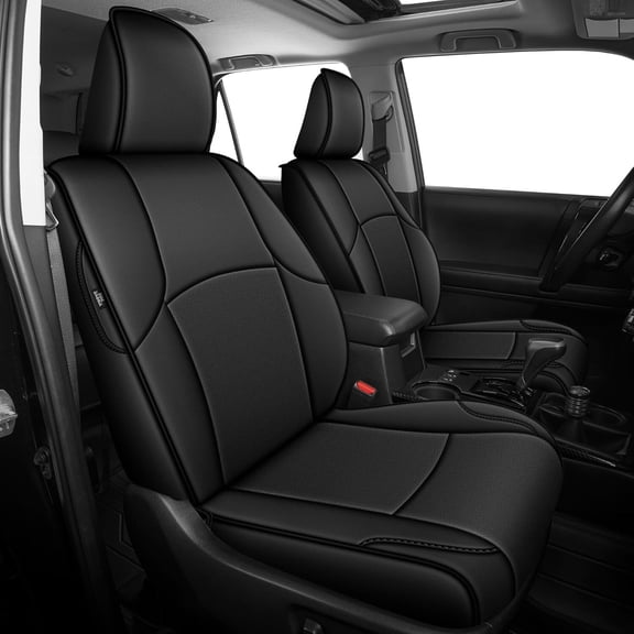 DIKSOAKR Custom Fit Seat Covers for Toyota 4Runner 2011-2024 Full Set Car Seats Cover for 4Runner Accessories Black(5 Seats Model Only)