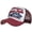 Wine Red, variant on Blue Low Profile Soft Top Polyester UPF 50 Unstructured Hat with Foldable Long Large Bill One Size