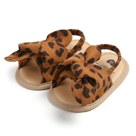 Loliuicca Infant Baby Girls Sandals Cute Bowknot Anti-Slip Soft Sole Shoes