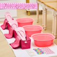 thumbnail image 4 of Kit de spa para pies para niños Mumufy, 6 juegos para fiestas de spa para niñas con toallas, 4 of 7