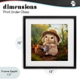 thumbnail image 4 of Stupell Industries Traditional Bunny with Carrot Garden Black Framed Print Under Glass, 13 x 13, by Lucia Heffernan, 4 of 8