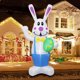 thumbnail image 5 of Feliz Pascua Blow Up Rabbit Decoraciones Patio Inflable 6.2 Pies (Reino Unido), 5 of 9