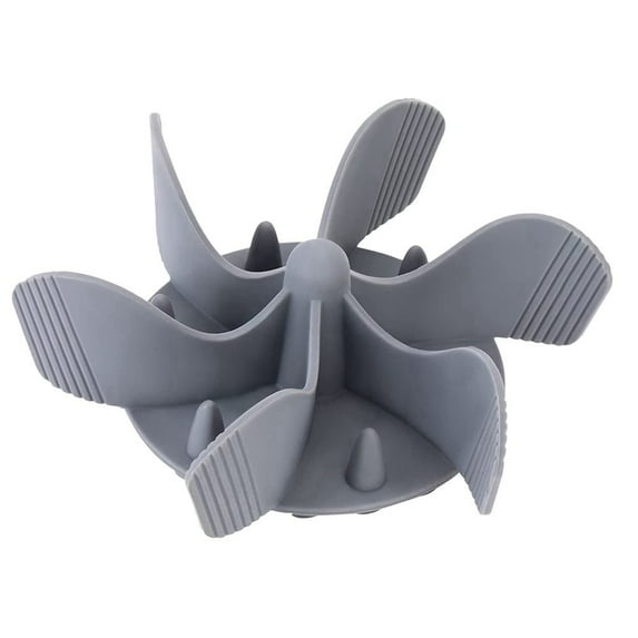 Anti-choke Silicone Dog Accessories Spiral Slow Feeder Insert Pet Supplies Slow Feeder Dog Bowl Accessory GREY