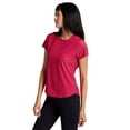 thumbnail image 3 of RBX Active Women's Super Soft Shadow Stripe Quick Drying Running Performance Tee, 3 of 4