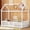 White, variant on Noble House Solri Twin Size Wood House Bed with Fence and Door, Whimsical Play Bed with Sky Roof, White