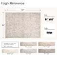 thumbnail image 3 of ARICOEASY 5x7 Abstract Area Rugs Machine Washable Non-slip for Living Room Bedroom Dining Room Office, Beige, 3 of 8