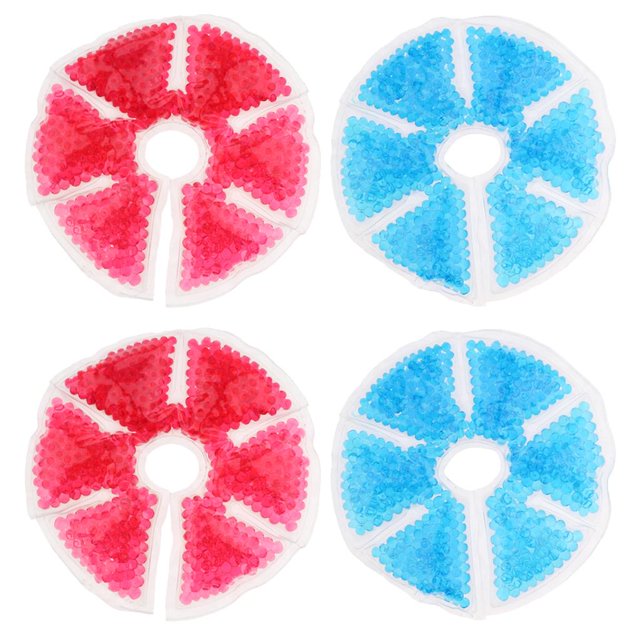 Paquete De 4 Paquetes De Terapia Mamaria Paquete De En Gel Frío Y Caliente Para Congestión De Mastitis Yuyangstore Pack Terapia Gel Frío Caliente