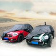 thumbnail image 4 of Car Cover All Weather Waterproof Dust Rain Resistant Rain Protection for Cooper R55 R56 F56 Clubman Countryman (Black) (Two-Door), 4 of 6